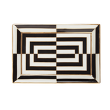 Op Art Rectangle  Tray