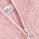 Florie Brushed Zip Knit Baby Pink