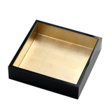 Caspari Napkinholder, Black & Gold