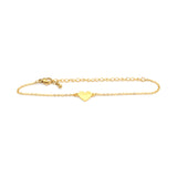 Heart Bracelet silver and gold