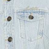 Round Sleeve Denim Jacket