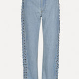Laced Straight Leg Jeans