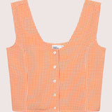 Mari Button Tank Top