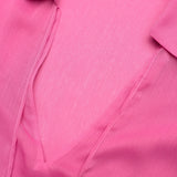Chiffon Ruffle Shirt pink
