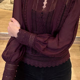 RabiaGO Blouse Wine