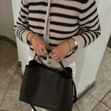 Hedda Grande Handbag Black Leather