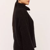 Florie Zip Knit Black