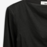 Shine Linen Dress - Black