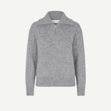 Saanour HZ Sweater 7355 Grey Melange