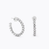 Crystal Navette Loop earrings / Crystal