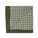 Charles Scarf Olive Flower