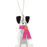 Gift tag Ornament Style Dog 4stk
