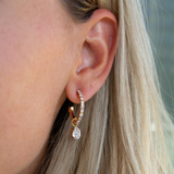 Tracy Loop Earrings / Crystal