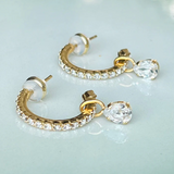 Tracy Loop Earrings / Crystal