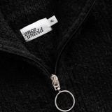 Florie Zip Knit Black