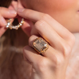 Lydia Cocktail Ring / Golden Shadow
