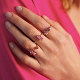 Baguette Ring / Light Rose