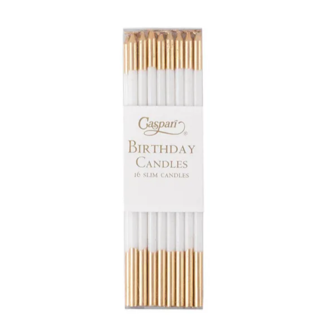 Caspari Slim Birthday candles 16stk.