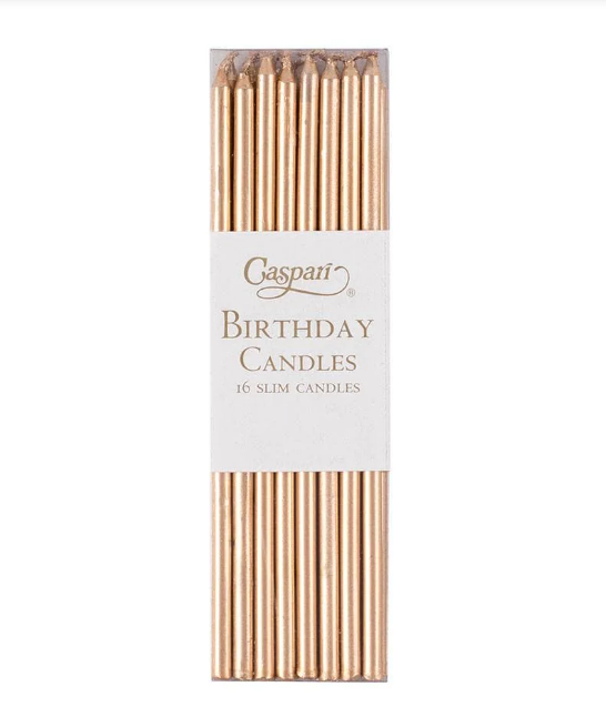 Caspari Slim Birthday candles 16stk.