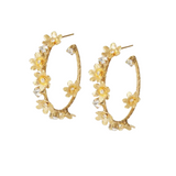 Laurel Earrings Gold/Crystal