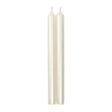 Caspari Crown Candles Pearl White 2pk.