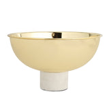 Gold Bowl On White Stone Base